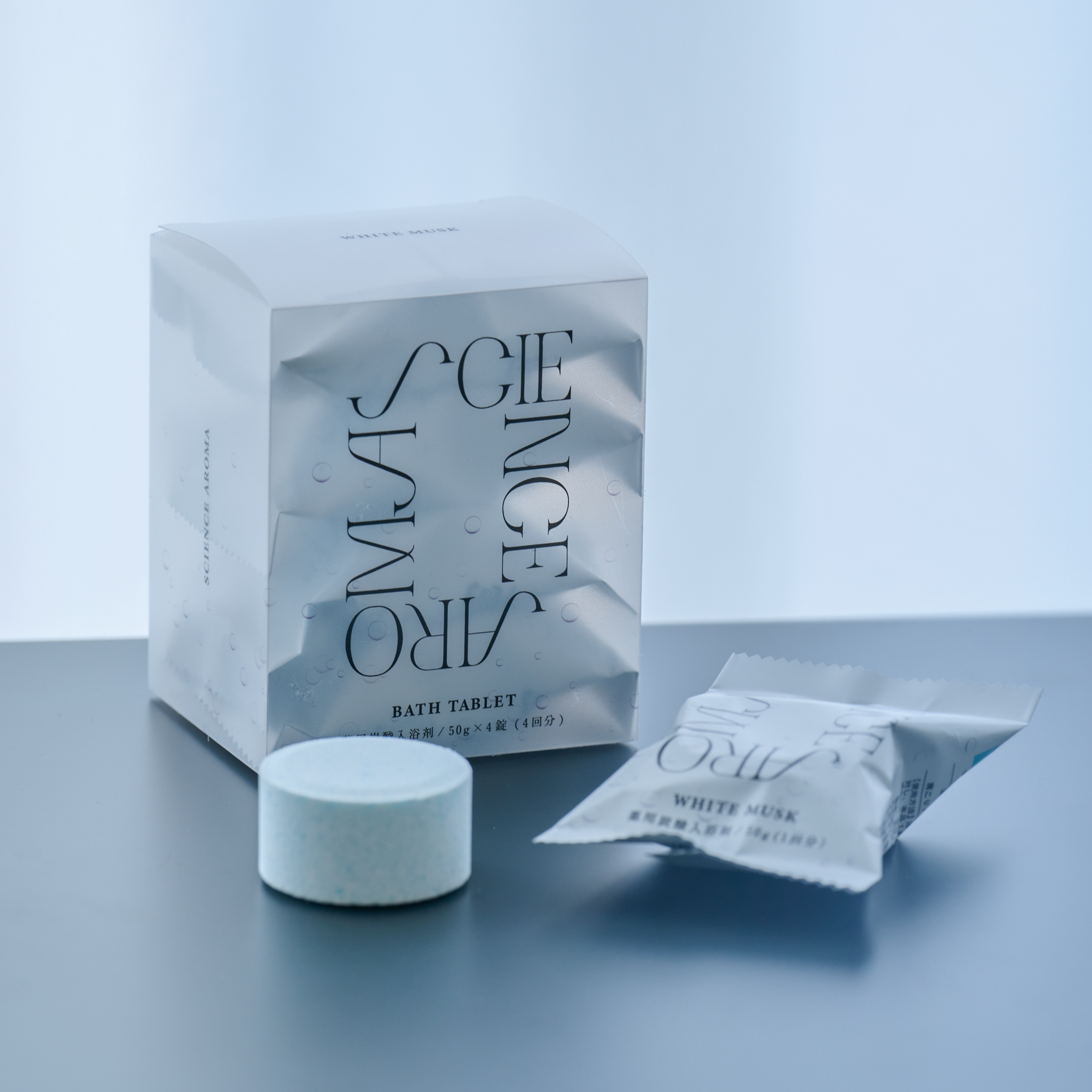 ホワイトムスク|バスタブレット 4pcs